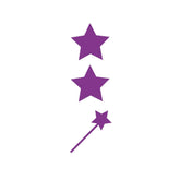 SuperStickers Assessment Stamper for teachers: Two Stars and a Wish - Purple Ink